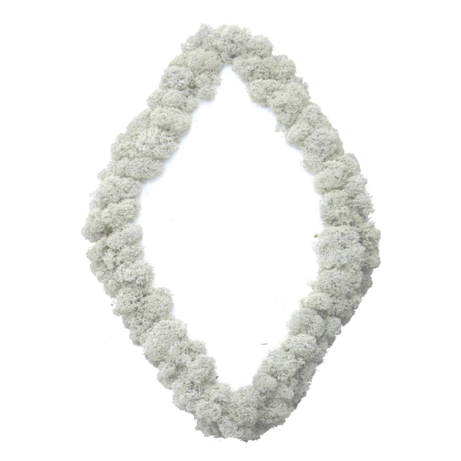 Rhombus Islandmoosteil - randgesteckt - 34 cm