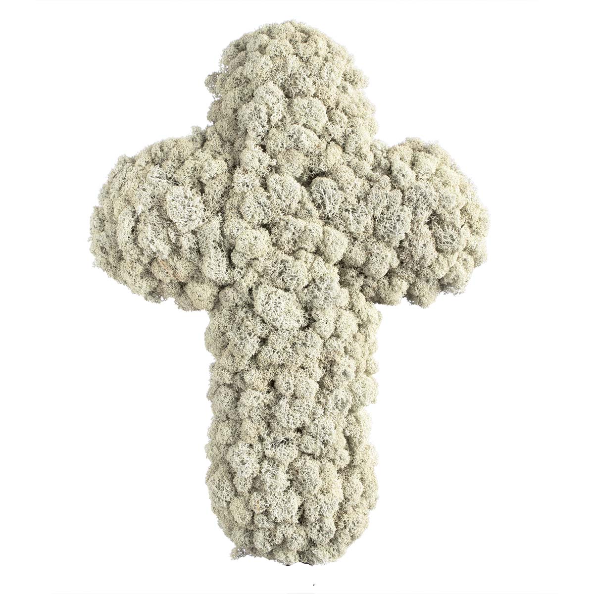 Kreuz Islandmoosteil - vollgesteckt - 30 cm