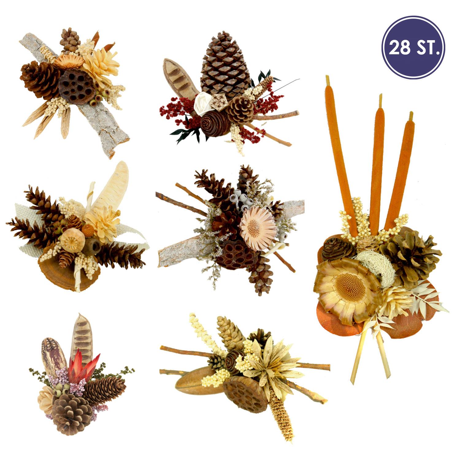 Naturauflagen Sortiment "S-34" geklebt (28-teilig)