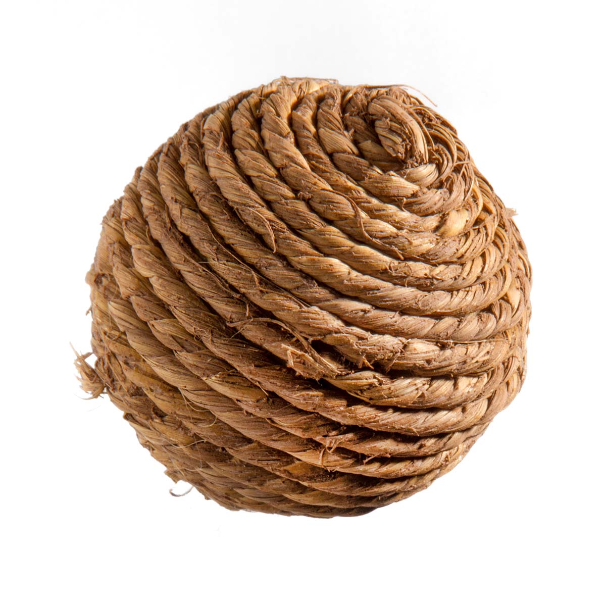 Dekoball mit Kordel - Natur